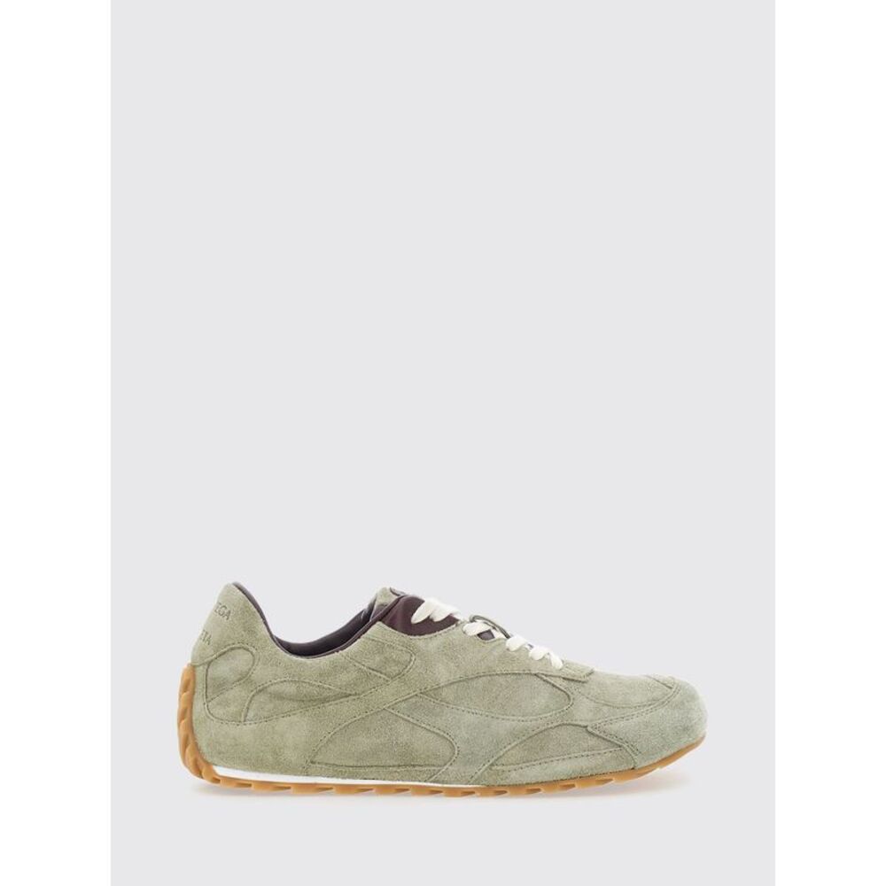 Bottega Veneta Women Bottega Veneta Orbit Flash Suede Sneakers With Notched Sole